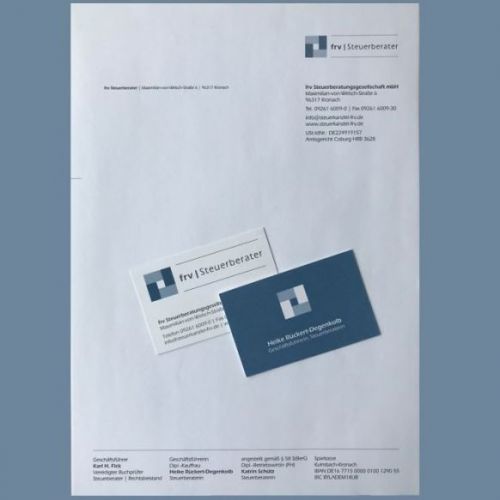 Briefpapier Visitenkarte gestalten Designagentur KC Oberfranken